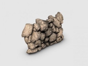 rock wall Modelo 3D