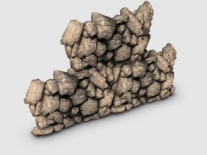 rock wall Modelo 3D