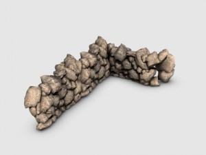 rock wall Modelo 3D