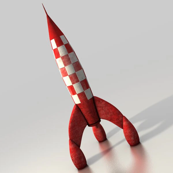 toy rocket 3D Model .c4d .max .obj .3ds .fbx .stl .blend 