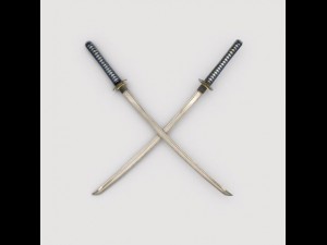 katana sword Model 3D