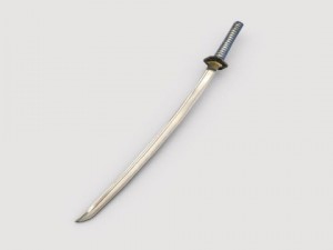 katana sword Model 3D