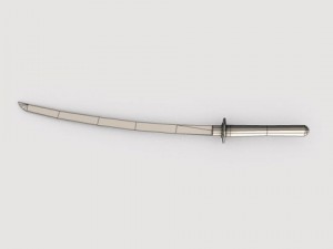 katana sword Model 3D