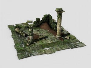 ancient ruins 3Dモデル