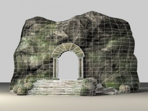 ancient entrance Model 3D