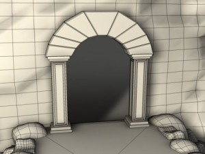 ancient entrance Model 3D