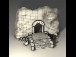 ancient entrance Model 3D