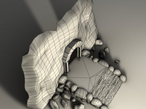 ancient entrance Model 3D