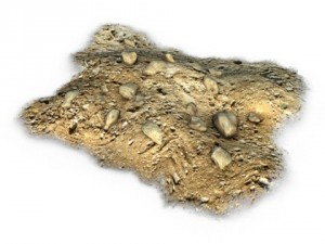 dirt pile with rocks Modelo 3D