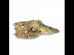 dirt pile with rocks 3D Model