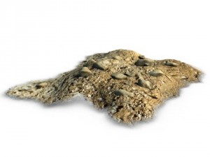 dirt pile with rocks Modelo 3D