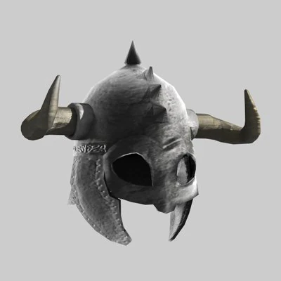 medieval helmet with horns 3D Model .c4d .max .obj .3ds .fbx .stl .blend 