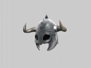 medieval helmet with horns 3Dモデル