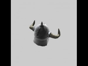 medieval helmet with horns 3Dモデル