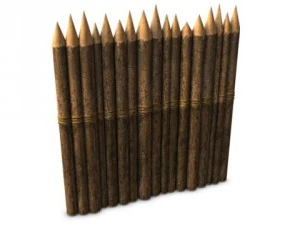 cerca de pali&ccedil;ada Modelo 3D