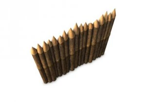 cerca de pali&ccedil;ada Modelo 3D