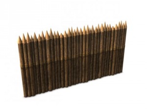 stockade fencing 3D Модель