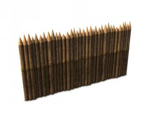 cerca de pali&ccedil;ada Modelo 3D