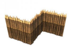 stockade fencing 3D Модель