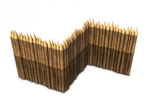 cerca de pali&ccedil;ada Modelo 3D