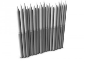 stockade fencing 3D Модель