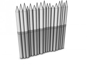 stockade fencing 3D Модель