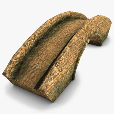 stone bridge 3D Model .c4d .max .obj .3ds .fbx .stl .blend