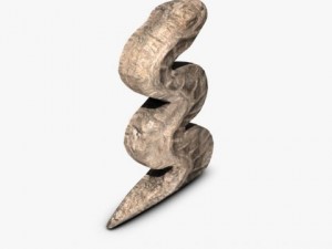 stone serpent 3D-Modell