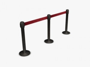 rope barrier Model 3D