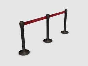 rope barrier 3D Model