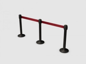 rope barrier 3D Model
