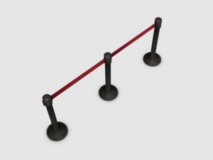 rope barrier 3D Model