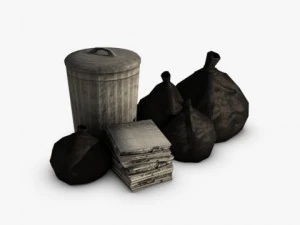 збір сміття 3D Модель