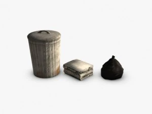 збір сміття 3D Модель