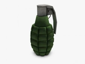 low poly hand grenade 3D Model