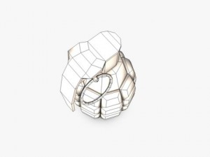 low poly hand grenade Modello 3D