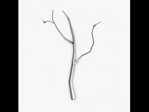low poly dead tree trunk 3D Model