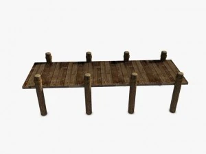 old pier 3D Model