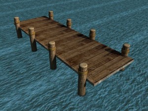old pier 3D मॉडल
