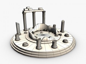 ancient temple ruins 3D Model