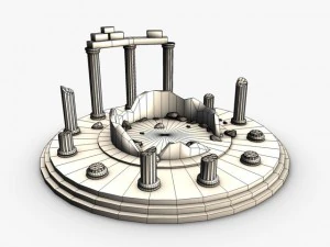 ancient temple ruins 3D Model