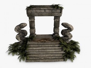 jungle entrance ruins 3D 모델