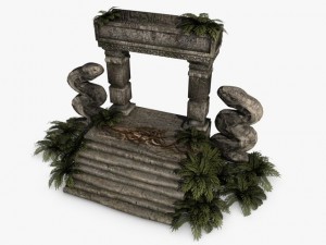 jungle entrance ruins 3D 모델