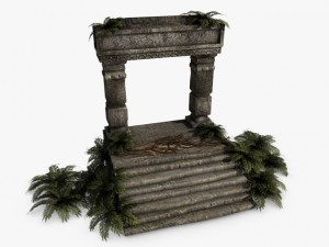 jungle entrance ruins 3D 모델