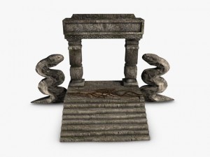 jungle entrance ruins 3D 모델