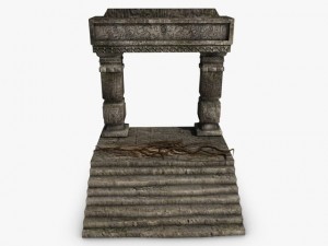 jungle entrance ruins 3D 모델