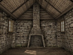 old stone cottage 3D Model