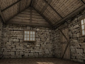 old stone cottage 3D Model