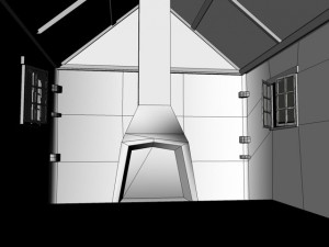 old stone cottage 3D Model