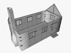 old stone cottage 3D Model